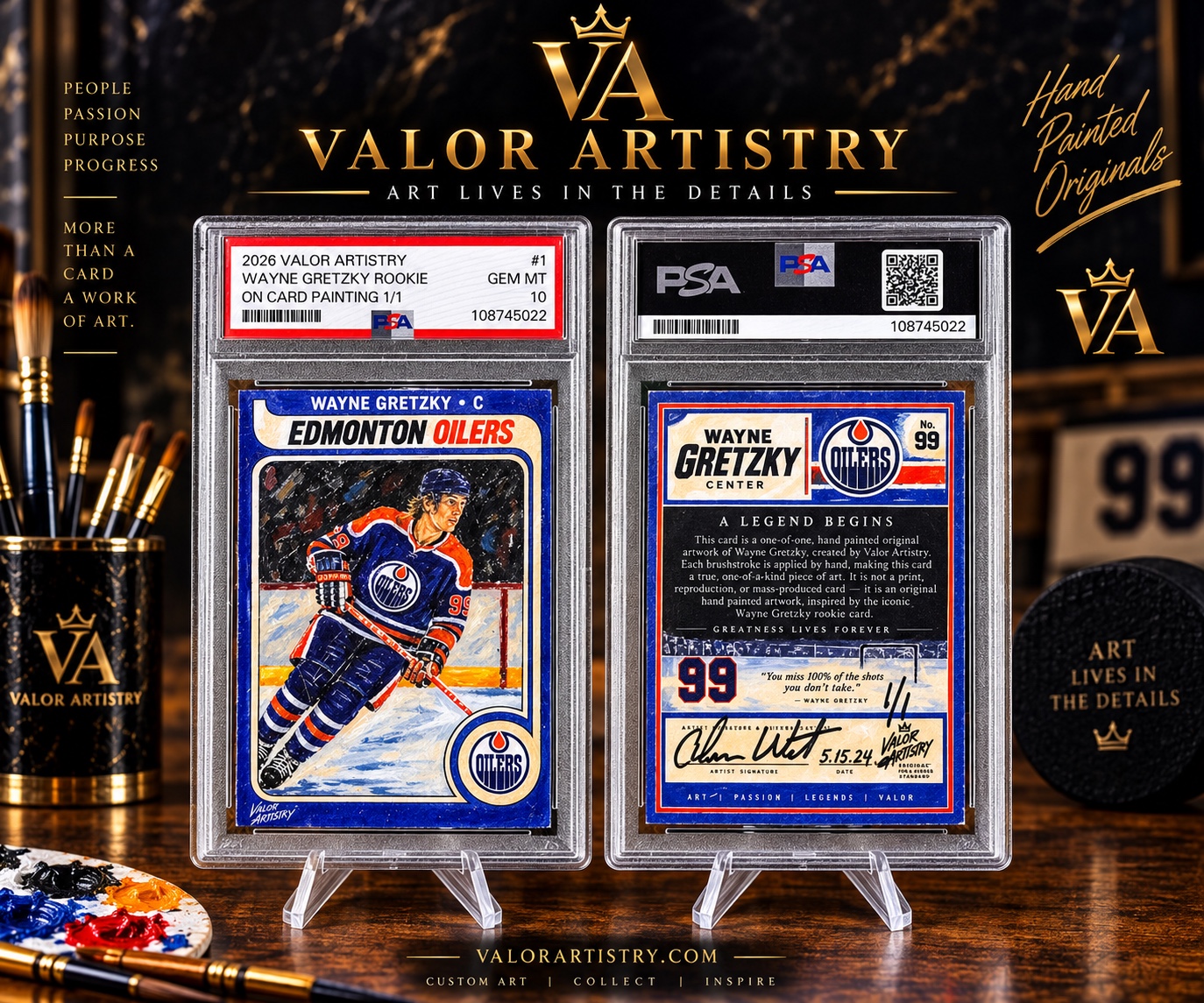 Wayne Gretzky Valor Artistry artwork